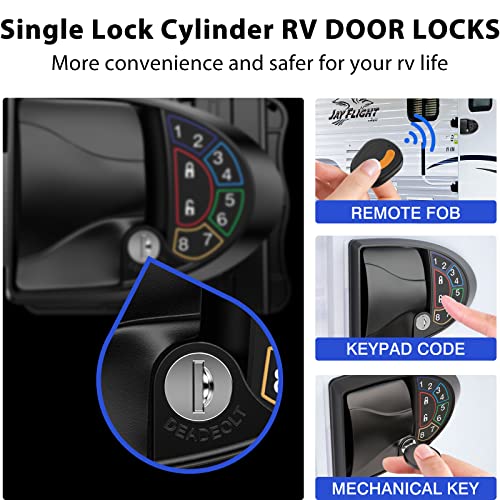 Ristow Upgraded V3.0 Rv Keyless Entry Door Lock Rl002, Waterproof & Shockproof Rv Door Lock With Backlit Keypad All Metal Rv Door Lock Keyless Entry For Travel Trailer Camper Rv Accessories - Black #TOP6
