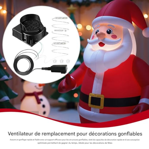 Souffleur pour gonflables de plage et de piscine avec LED - 6