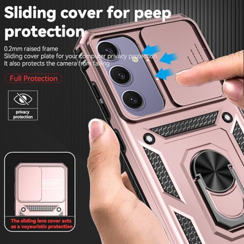 Coque Samsung S24 FE à cache objectif coulissant et anneau magnétique intégré - 2