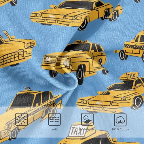 Cotton Little Boys Briefs Soft Vintage Taxi Toddler Underwear3