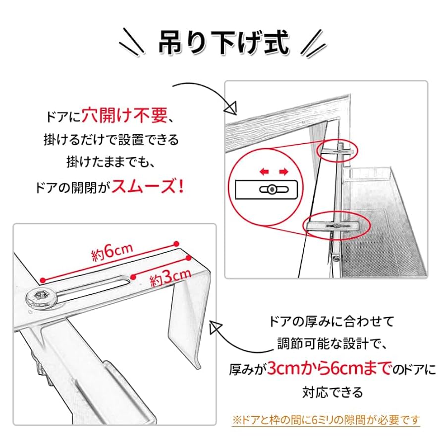 【RAKU】　商品確認ページ Amazon｜RAKU ドア掛け収納ラック ドア掛け収納 穴開け不要 吊り