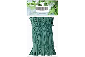 POYEE 6" 15cm Green Twist Ties for Garland