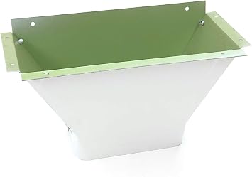 Maxx Flo Outlet - Oversized Downspout Outlet 6 inch, Low Gloss White