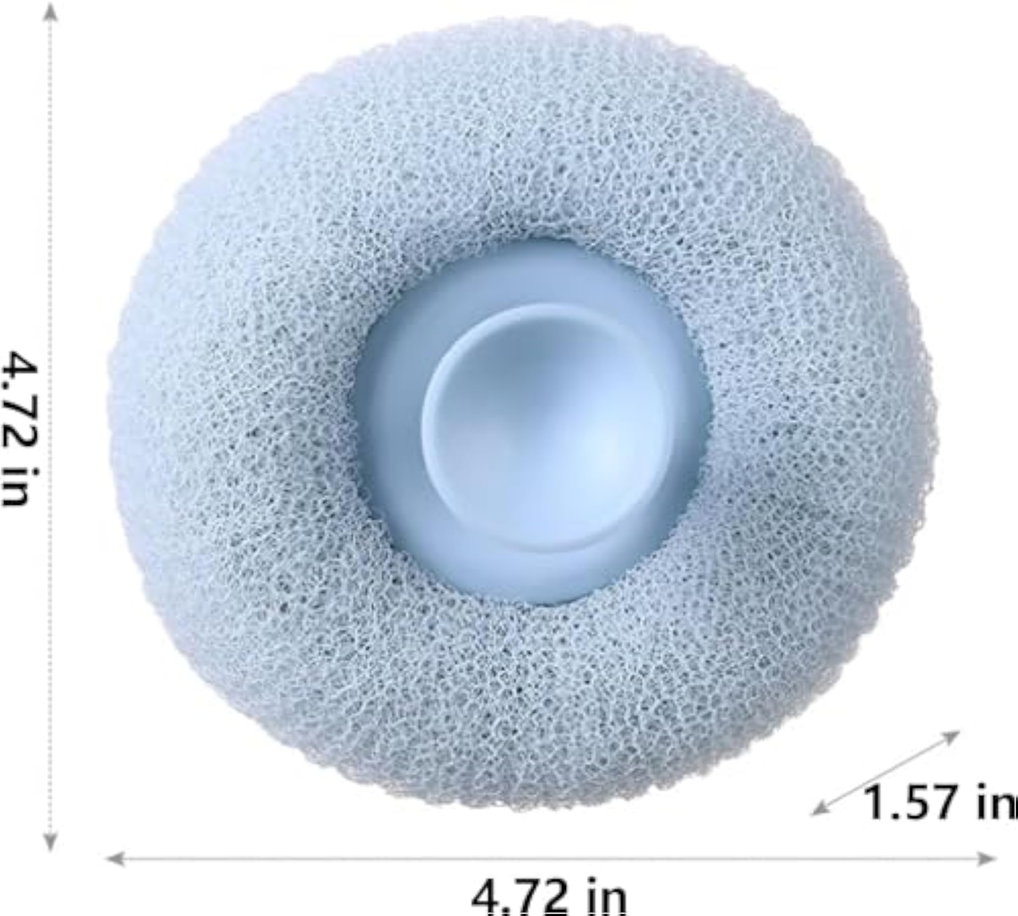 2pc Loofah for Bathing with Soft Silicone Massager