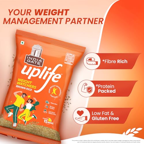 Image of India Gate Uplife Weight Watchers Brown Rice, 5kg (Pack of 2)