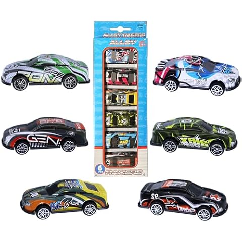 Navoys Pack of Six Alloy Racers Toy Cars Cover