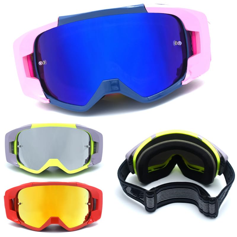Gogle motocrossowe – wiatroszczelne okulary rowerowe do roweru terenowego i motocykla, okulary ochronne i maska narciarska