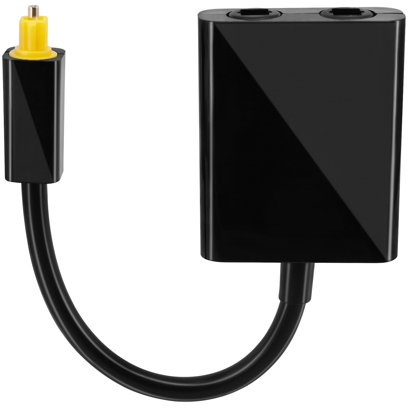 Adaptateur numérique fibre optique, mâle vers femelle 1 entrée 2 sorties audio répartiteur, convertisseur Toslink pour lecteurs DVD, home cinéma