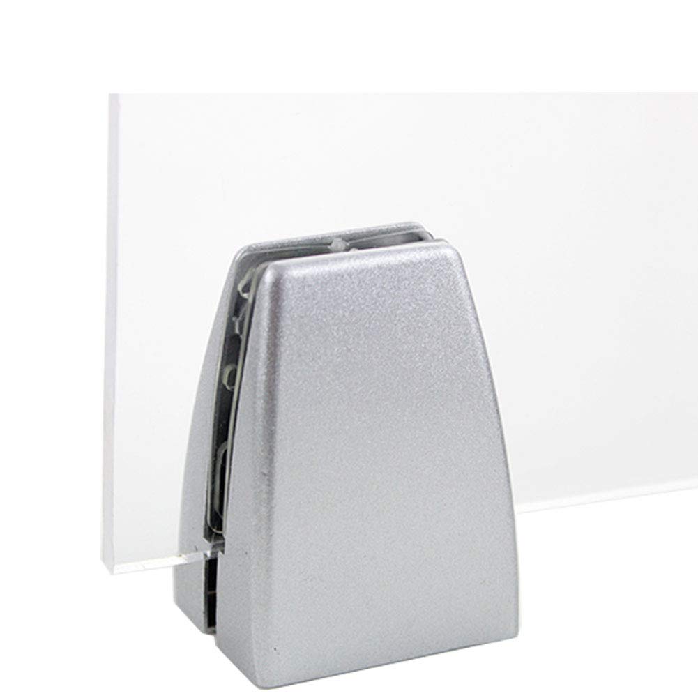 4 Stück Schreibtisch Trennwand Klemmen - Weiß 15cm Für Sichtschutz