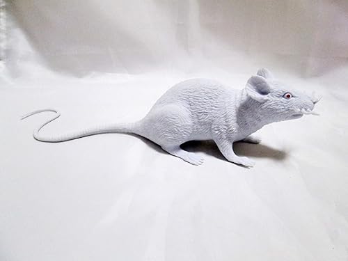Miniatura 10 de Ratas artificiales súper grandes de PVC para Halloween, juego de ratas falsas novedosas simulaciones, accesorios de broma terribles para fiestas,