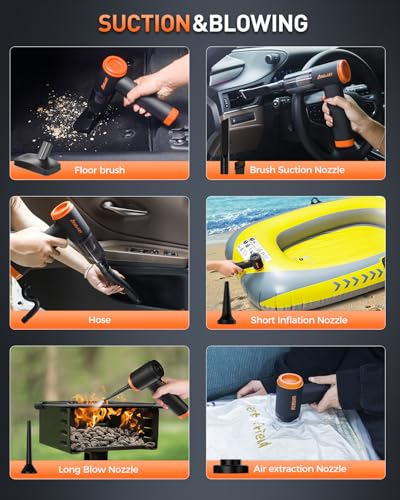 aokway M8 Cordless Car Vacuum — 20,000 Pa, 4-in-1 Multi-Tool with 50-Min Battery — view 6