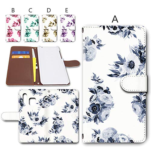 Galaxy A30 SCV43 ��p �蒠�^ �P�[�X �J���������� �_�C�A���[ �X�}�z�P�[�X �X�}�z�J�o�[ ���U�[�� �ԕ� �{�^�j�J�� Flower �y�f�U�C��A�^���m�N���[���z �O���[ �M�����N�V�[ �G�[�T�[�e�B au