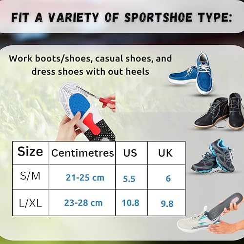 Semelles intérieures pour course à pied et running actif