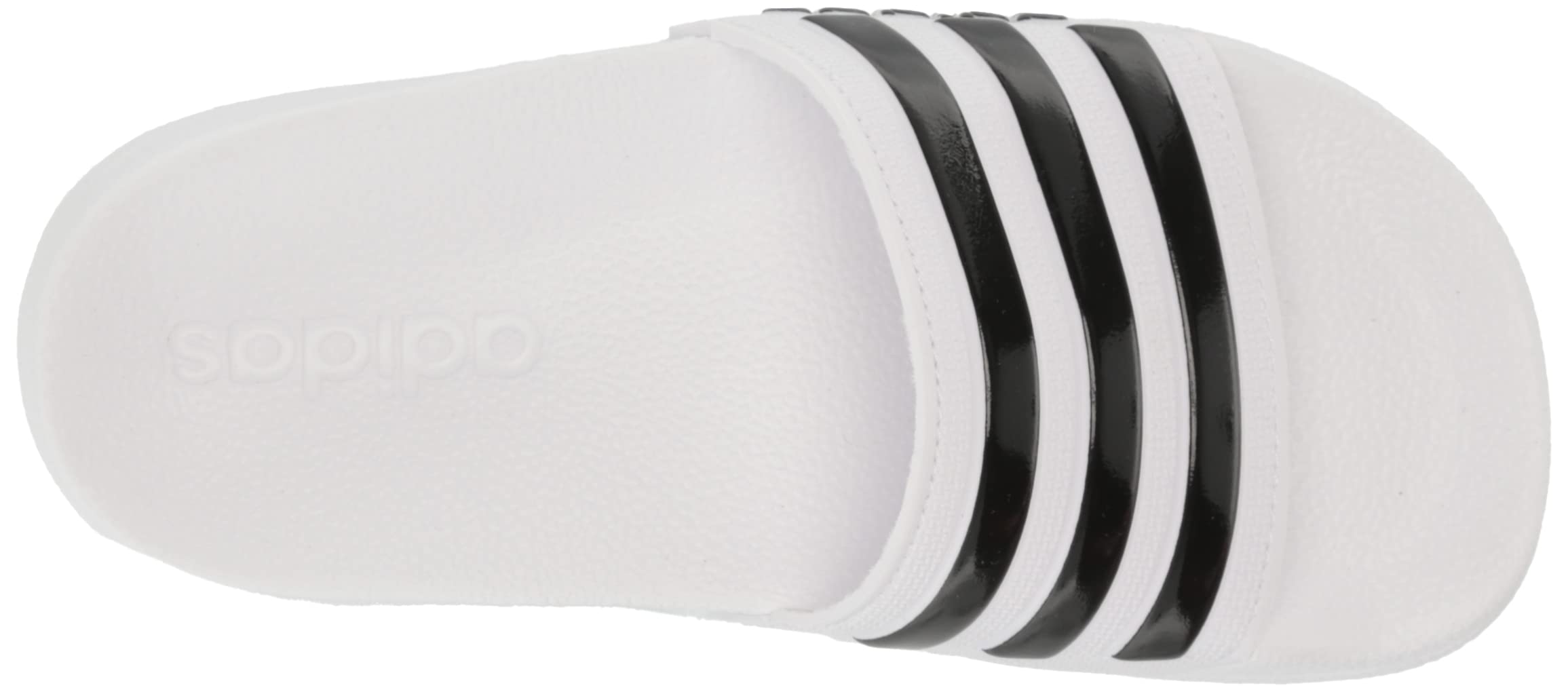 adidas Adilette Shower Slides Sandal, White/Black/Black, 11 US Unisex Little Kid