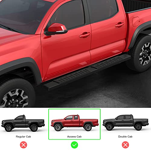 Estribos laterales de aluminio compatibles Toyota Tacoma miniatura 2