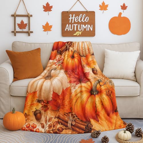 Jeté de lit en peluche haut de gamme aux détails d'érable rustique 127x152 cm - 5