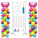 Toosci 2 Sets Adjustable Balloon Column Stand Kit and Balloon Pump,Metal 9 Feet Balloon Stands for Floor, Balloon Tower Decorations for Baby Shower Graduation Birthday Wedding Party