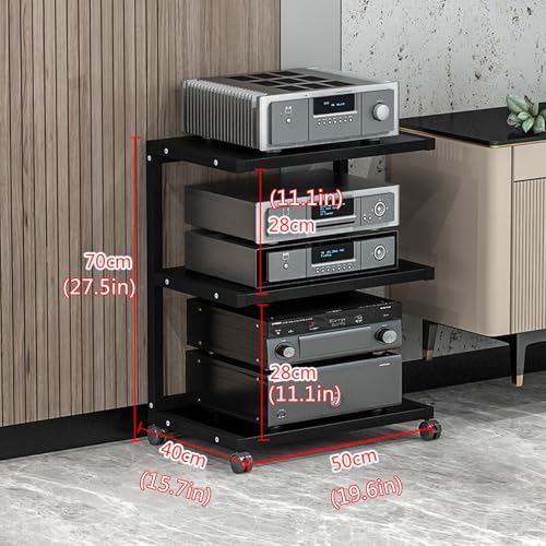 Meuble multimédia AV polyvalent avec supports stéréo pour salon chic - 2