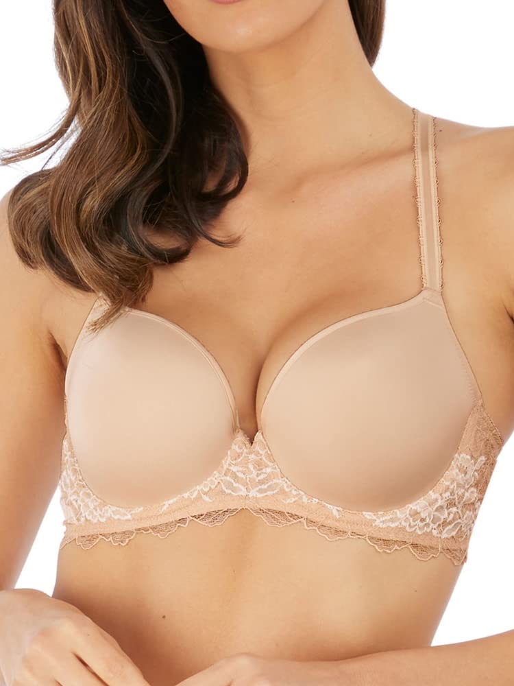 Wacoal Lace Perfection Contour Bra Cafe Creme Beige 30D