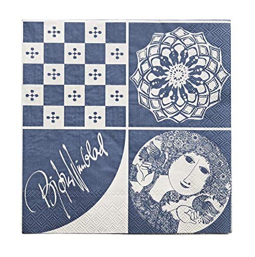 Preisvergleich Produktbild Bjørn Wiinblad BW Servietten, 20 Stck, blau, 40x40 cm