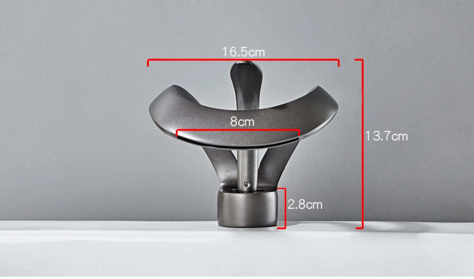 Rubinetti per Il Bagno Rubinetti per lavabo sopra Il Piano Interamente in Rame Rubinetto per lavabo con Acqua Calda e Fredda Rubinetto per lavabo a Cascata rialzato per Il Bagno