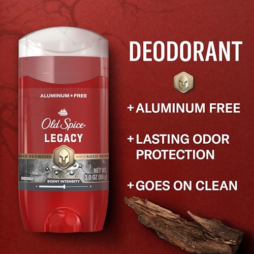 Image of Old Spice Aluminum Free Deodorant for Men, 24 /7 Odor Protection, 24 /7 Signature Scent & Lasting Freshness, Goes on Clean, Legacy with Coconut, Pine & Cedar Scent, 3.0 oz
