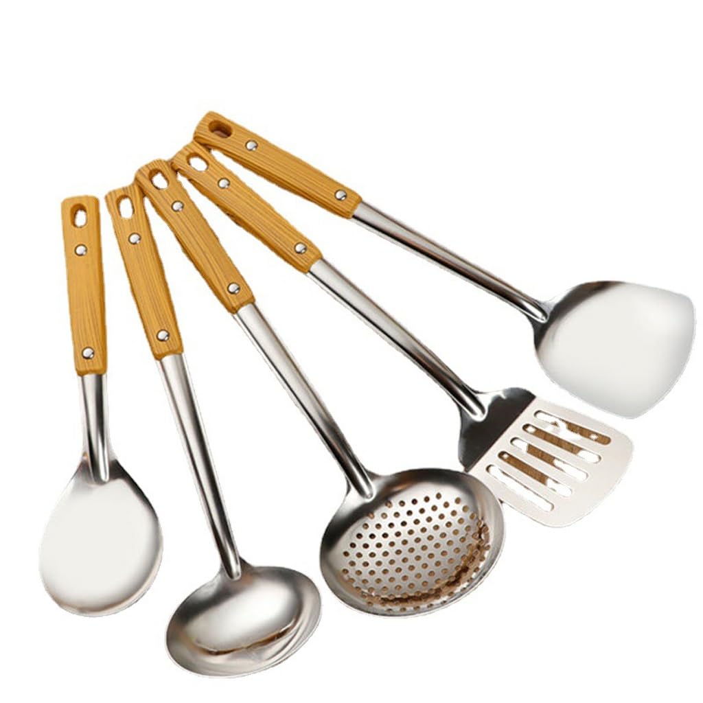 Manchon en acier inoxydable durable avec manche en grain de bois ergonomique