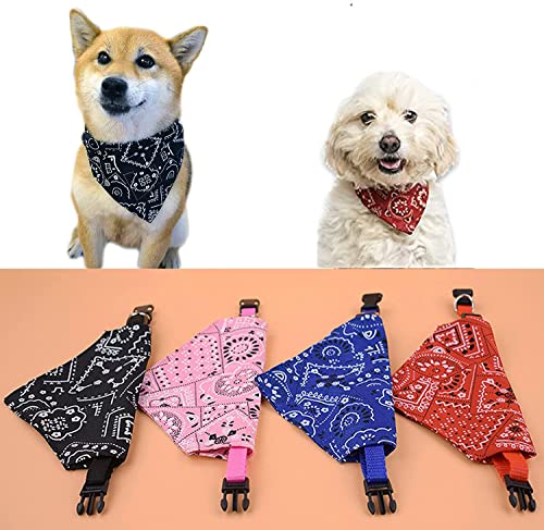 Hunde Halstuch, Taozoey 3 PCS Haustier Dreieck Lätzchen, Hund Bandana Schal, Halstuchhalsband für Haustiere, Katzen Bandana, Halstuch Hund für Kleine und Mittelgroße (L)