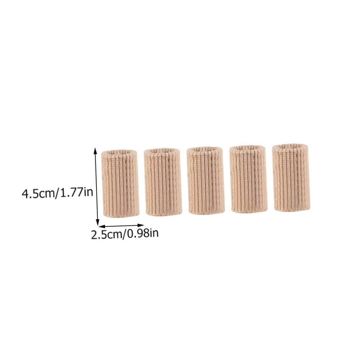 ibasenice High Elasticity Finger Support White Sports Finger Sleeves Nylon Protector for Volleyball Players