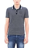  s.Oliver Herren 13703355377 Poloshirt, Blau (Indigo Melange 58W0), Medium