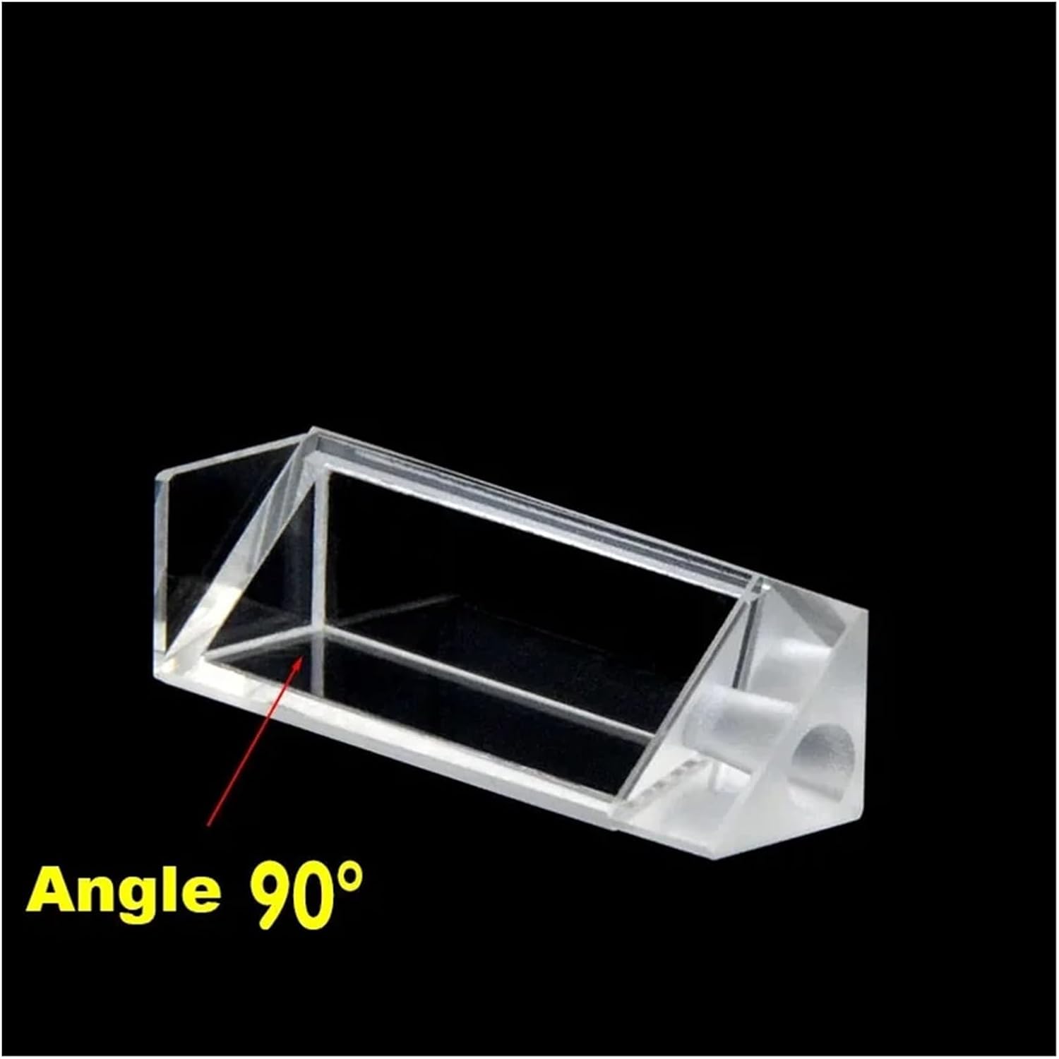 1PC 石英三角形キュベット プラグ付き 容量 1.75ml 3面透明表面 実験室で使用