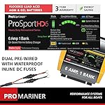 ProMariner 44006 ProSport HD Waterproof Marine Battery Charger, 6 Amp, 1 Bank