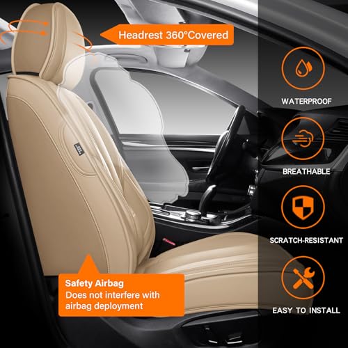 Image of MINGBRON Seat Covers, Car Seat Covers Front Seats, Car Seat Cover, Car Seat Protector Waterproof,Seat Covers Carseat Cover Universal Fit for Most Cars