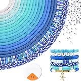 Stand Out with Premium Colors: 10 classic blue colors handpicked by jewelry artisans, are very popular these days. Instead of randomly picked colors, these color selections are always trendy and in the front of fashion Great Value Bead Bracelet Makin...
