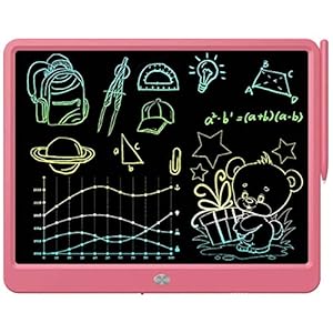 LCD Writing Tablet, Extra large 15 Inch, Colorful, Erasable Electronic Digital Drawing Pad Doodle Board, Gift for Kids…