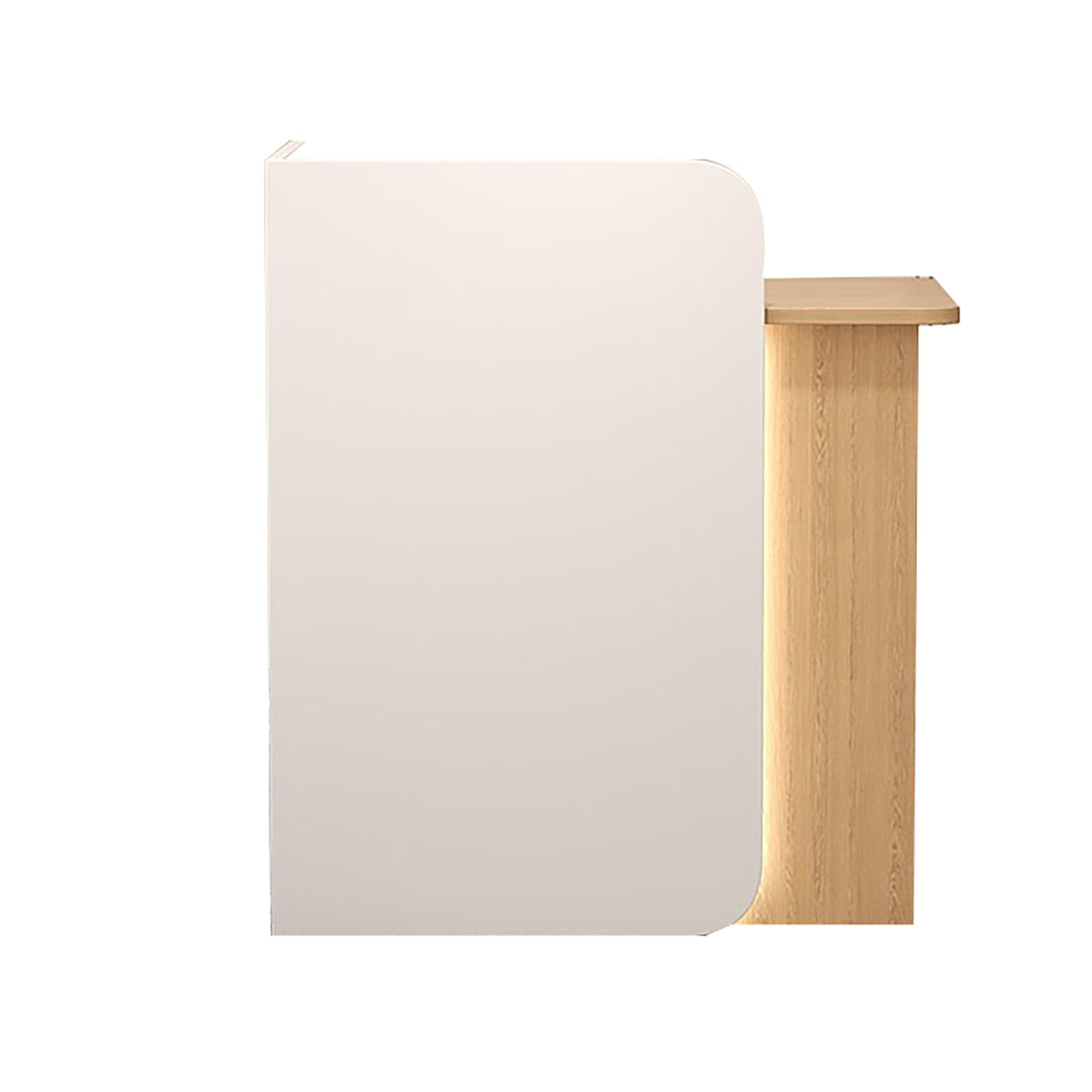Rezeptions-Theke für Kasse und Einzelhandel, kleiner Kassentisch mit abschließbarer Schublade und Stall, Rezeptionsmöbel (140 x 45 x 95 cm), handelsübliche Qualität