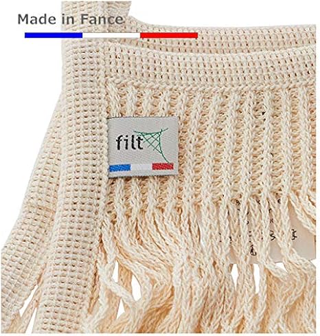 Amazon フィルト コットンネットバッグ ロング M 2 ナチュラル Ecru Filt フィルト シューズ バッグ