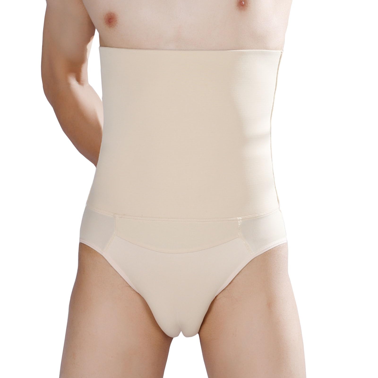 HLTYGWX Hohe Taille Herren Hiding Gaff Shaping Panty Bauchkontrolle Kompressionsgürtel Camel Toe Shapewears Unterwäsche Slips