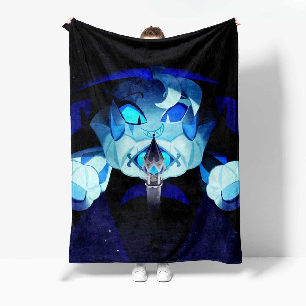 Hzsyc Kids Shadow Milk Cookie Blanket Boys Shadow Milk Cookie Throws Blanket - Soft Lightweight Plush Cozy (B,XXS: 32in x 47in)