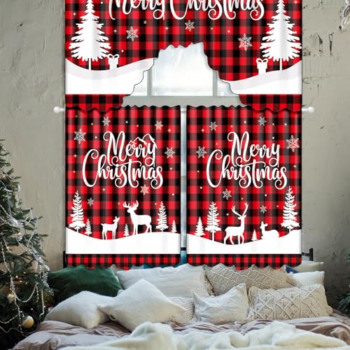 Cenefas de Navidad Frienda con estampado de ciervo para transformar tu hogar hoy 6