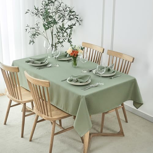 Image of maxmill Cloth Napkins Weaved Texture Pattern Soft Comfortable and Luxury Serviette for Restaurant Family Dinners Weddings Parties and Banquets Set of 4 Pieces, 20 x 20 Inch Sage Green