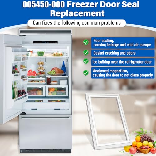 Image of Upgraded PB070289 005450-000 Refrigerator Door Gasket Replacement Compatible with Viking Built-in refrigerator DDBB363 VCBB363, 34.75″x22.2″ AP5695414 Replace PB970134 AP5315793 Bottom Freezer Gasket