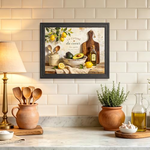 Image of upsimples 8.5 by 11 Picture Frame, Vintage Frames Decor, 1Pack Black & Gold | Fit 6x8 and 8.5x11 Photo, Wall or Tabletop Display, Antique-style Decoration, Rustic Farmhouse Decor, For Weddings