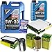 Produktbild QR-PARTS 69344830 Filter Set Inspektionspaket 6 Liter Motoröl Longtime High Tech 5W-30 MANN-FILTER Innenraumfilter Kraftstofffilter Luftfilter Ölfilter