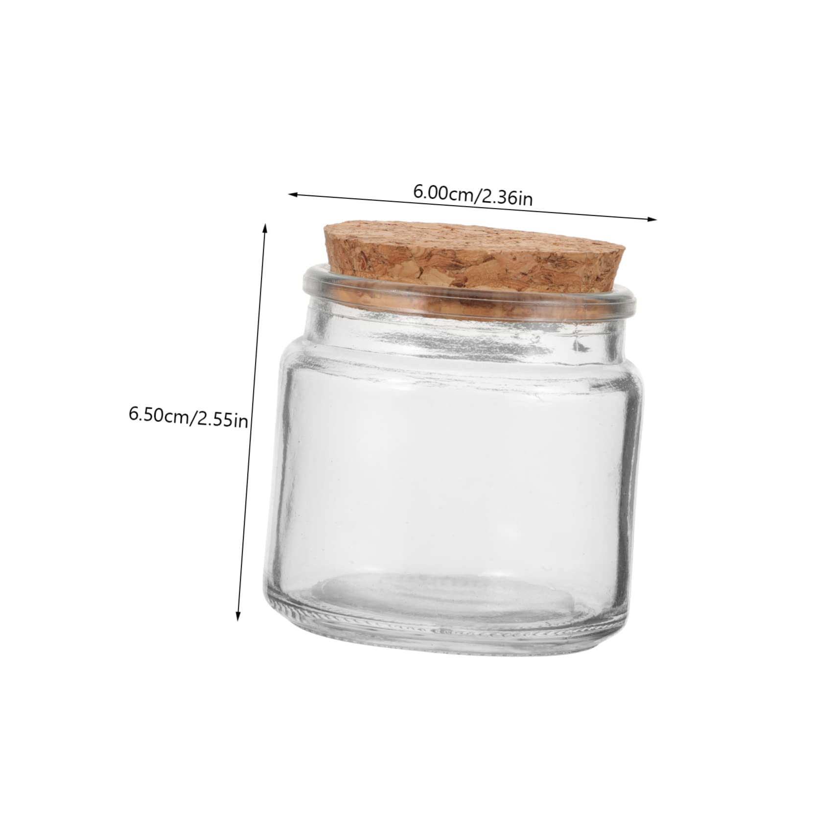 HOMSFOU Transparente Glas Kerzenbecher mit Deckel 8 Stück Langlebige Selbstgemacht Aromatherapie Kerzenbehälter Vielseitig für Kerzenherstellung Dekoration und Aufbewahrung