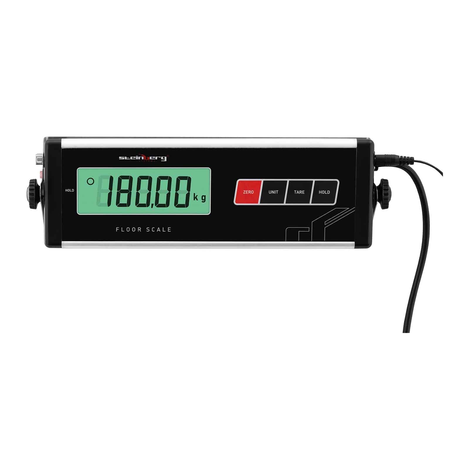 Steinberg Systems SBS-PS-1800 Balance vétérinaire avec écran LCD antidérapant 180 kg/50 g