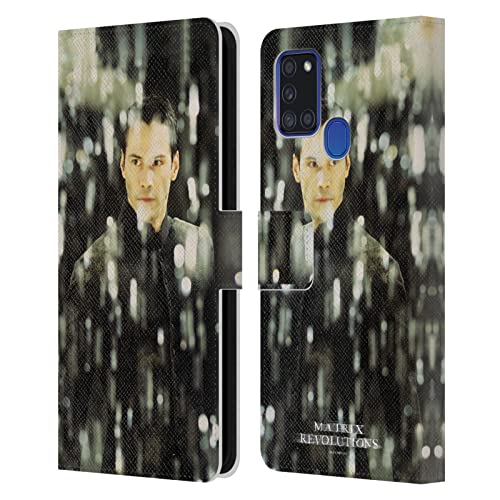 Coque Matrix Samsung A21s Protection Écran Rayures Étui Portefeuille