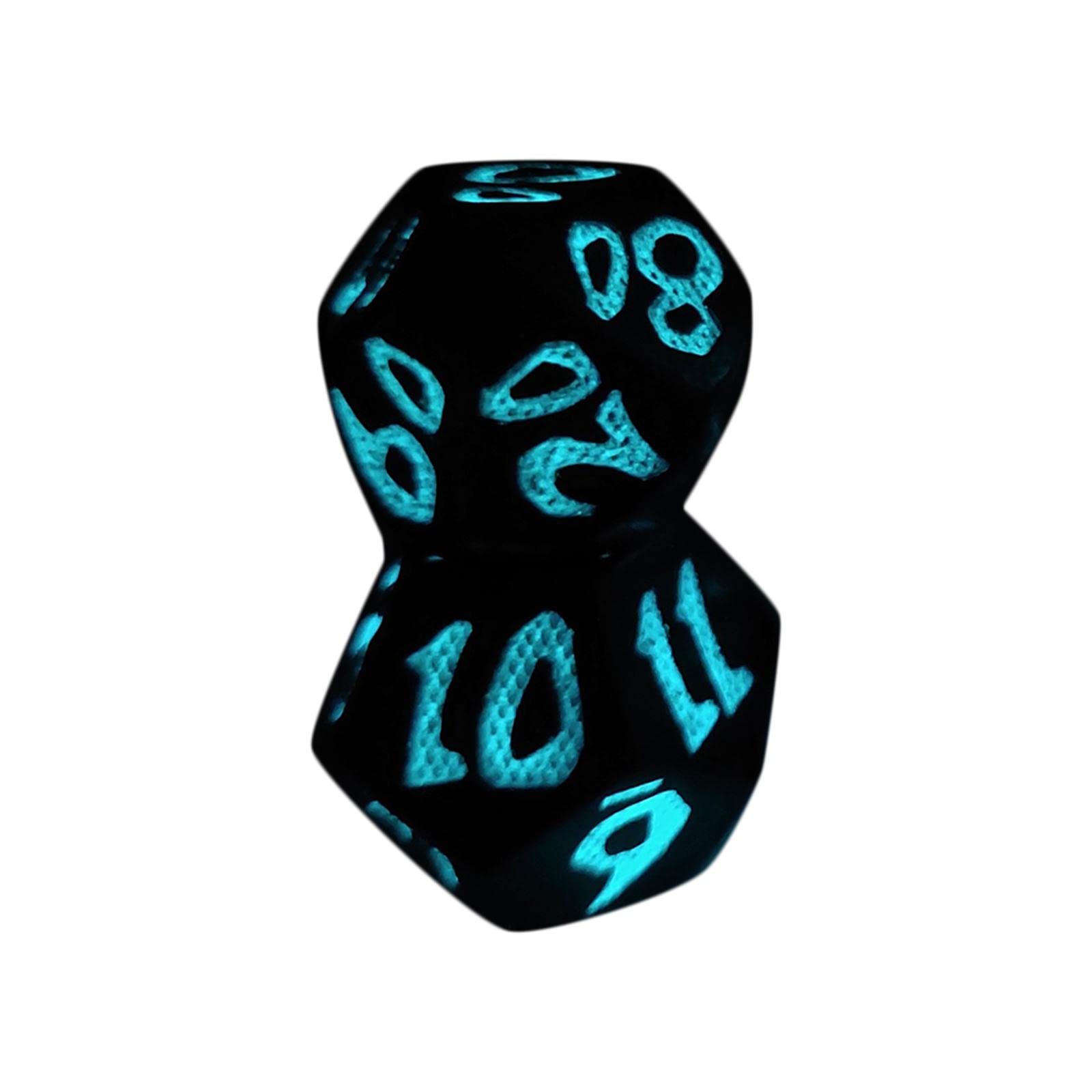 Juego de 7 Dados, Dados Luminosos, Juego de rol, Dados Fáciles de Leer, Juego de Dados Poliédricos para Fiestas, Juegos de Mesa, Juegos de rol, Azul, Individual