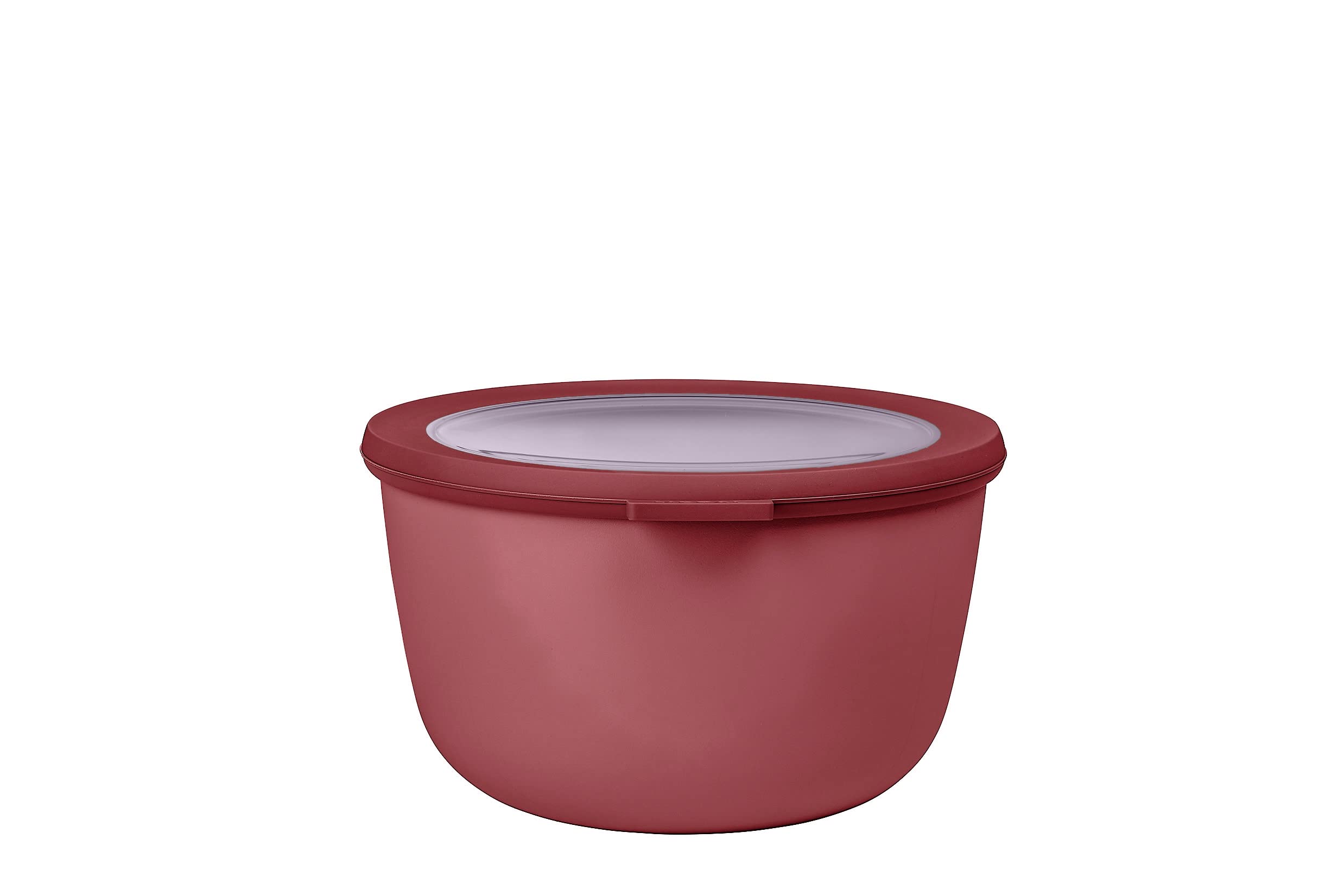 Mepal – Multi Bowl Cirqula Round – Food Storage Container with Lid - Suitable as Airtight Storage Box for the Fridge & Freezer, Microwave Container & Servable Dish – 2000 ml – Vivid mauve