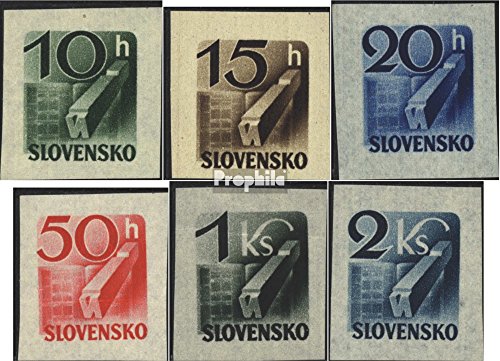 Prophila Collection Slovacchia Michel.-No..: 115-120 (Completa Edizione) 1943 Giornale Nomi (Francobolli per i Collezionisti)